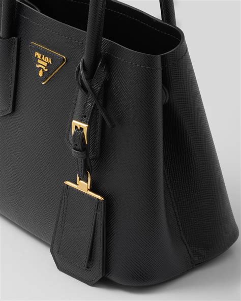 prada double bag small review|prada double saffiano leather bag.